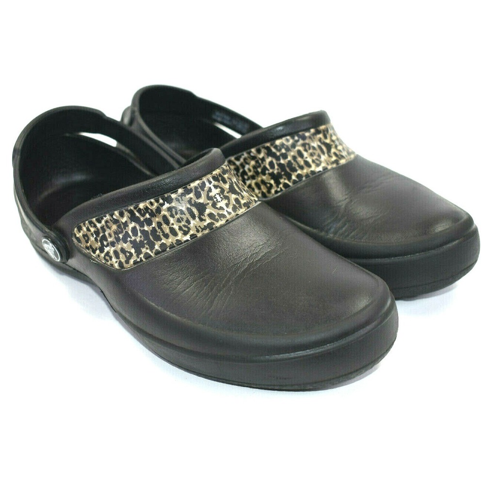 CROCS Mercy Women's Camo Black Classic Clog Shoes Size 6